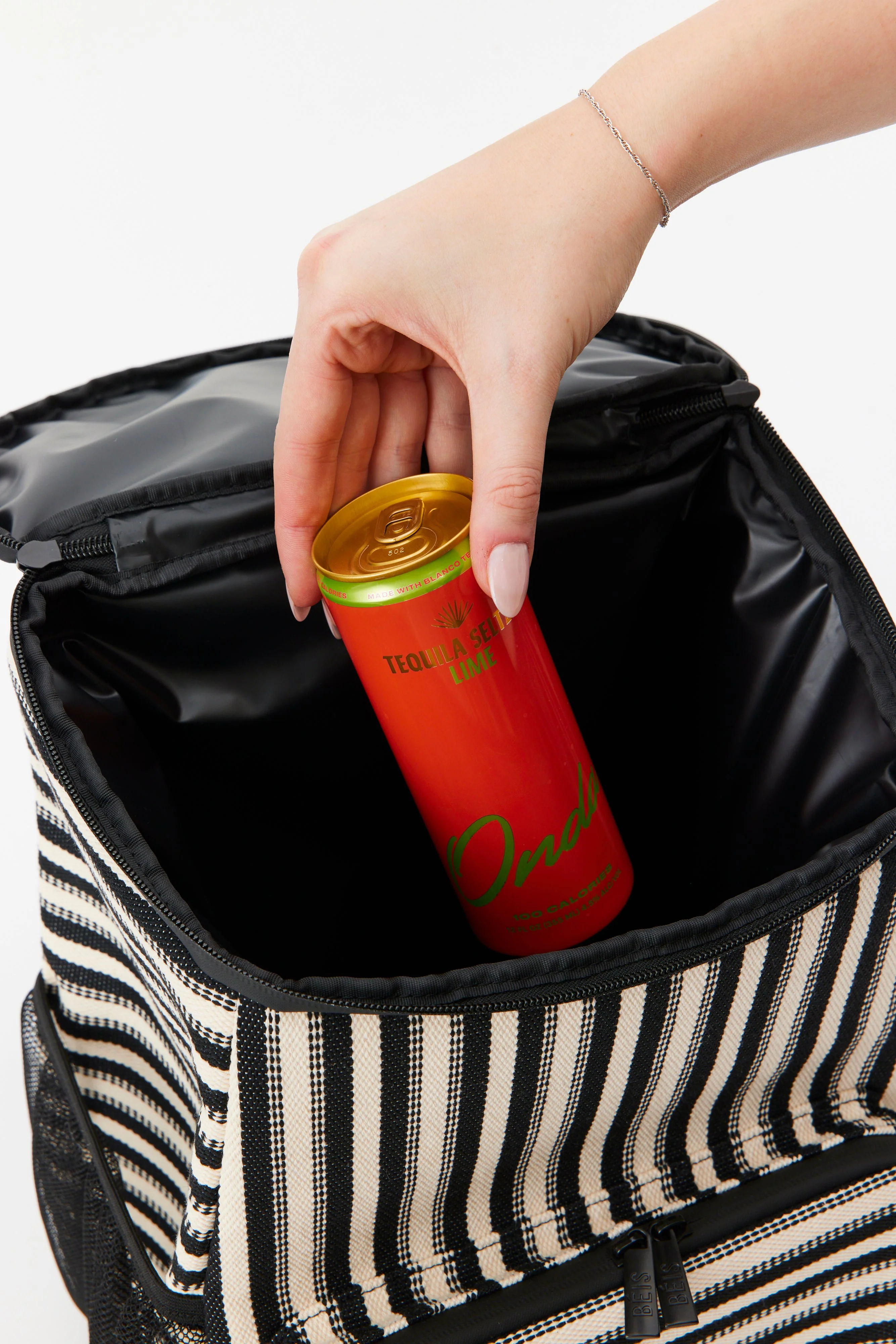 The Backpack Cooler in Black Stripe - Image 12