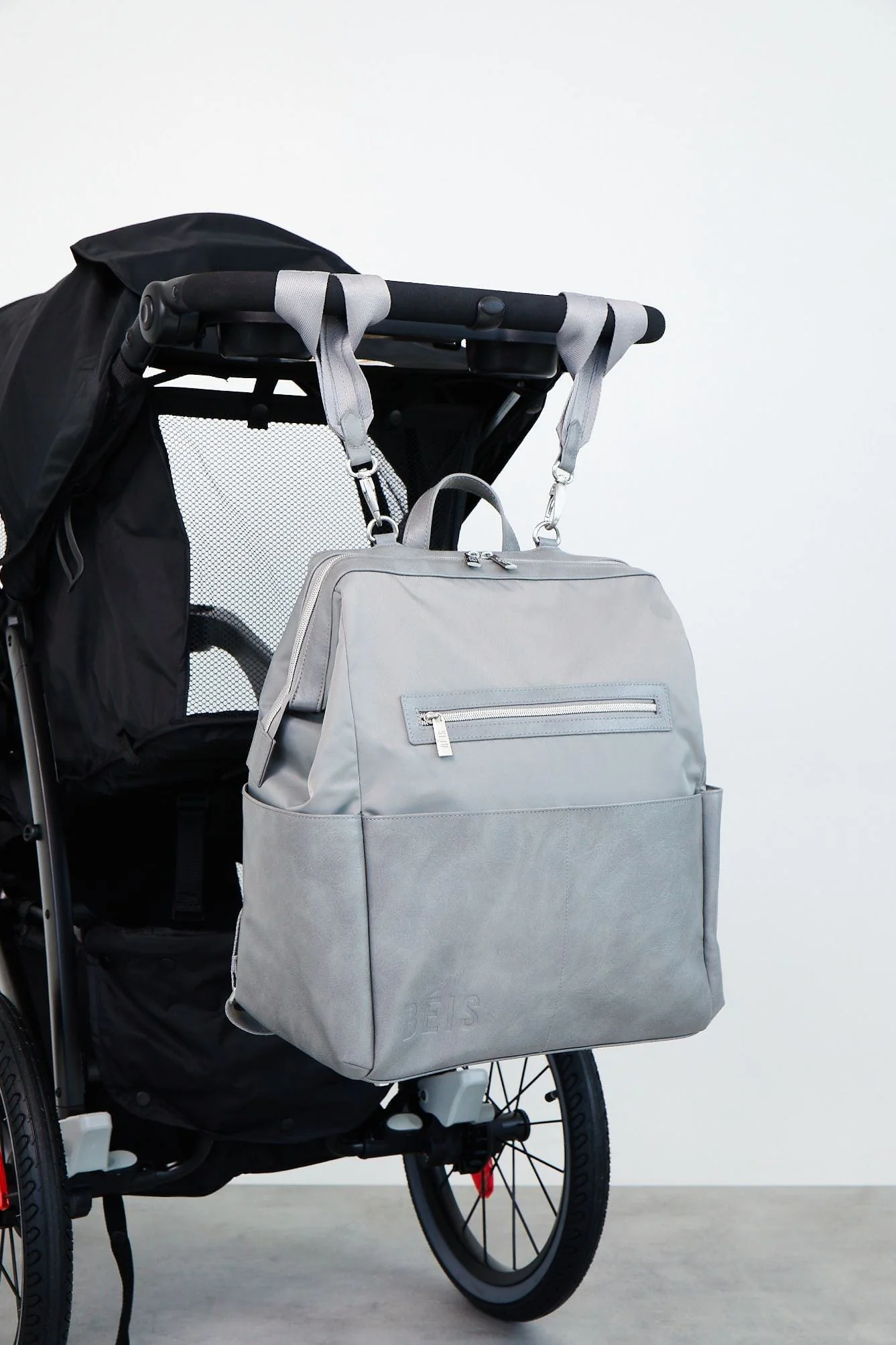 The Backpack Diaper Bag in Grey - Image 16