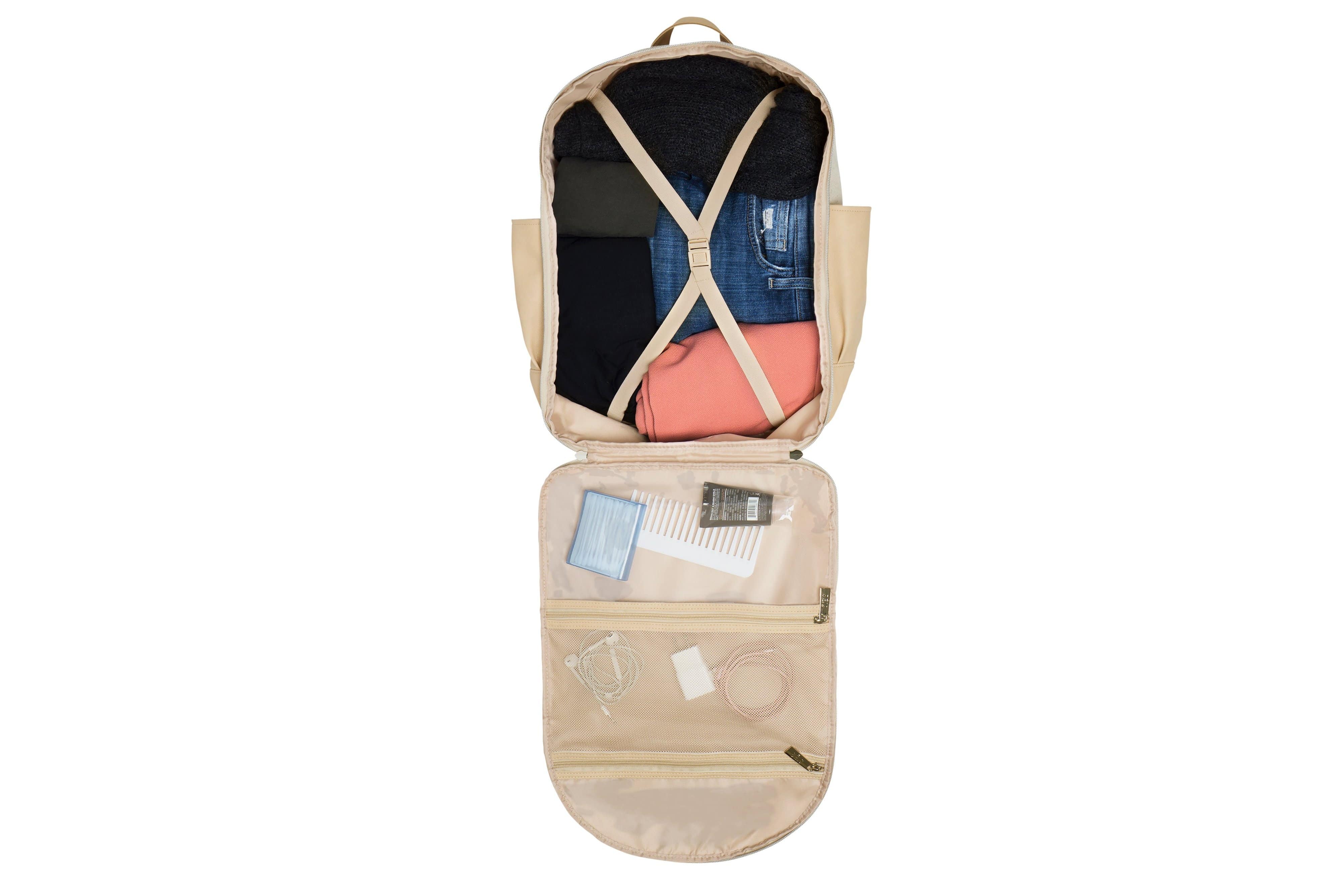 The Travel Backpack in Beige - Image 20