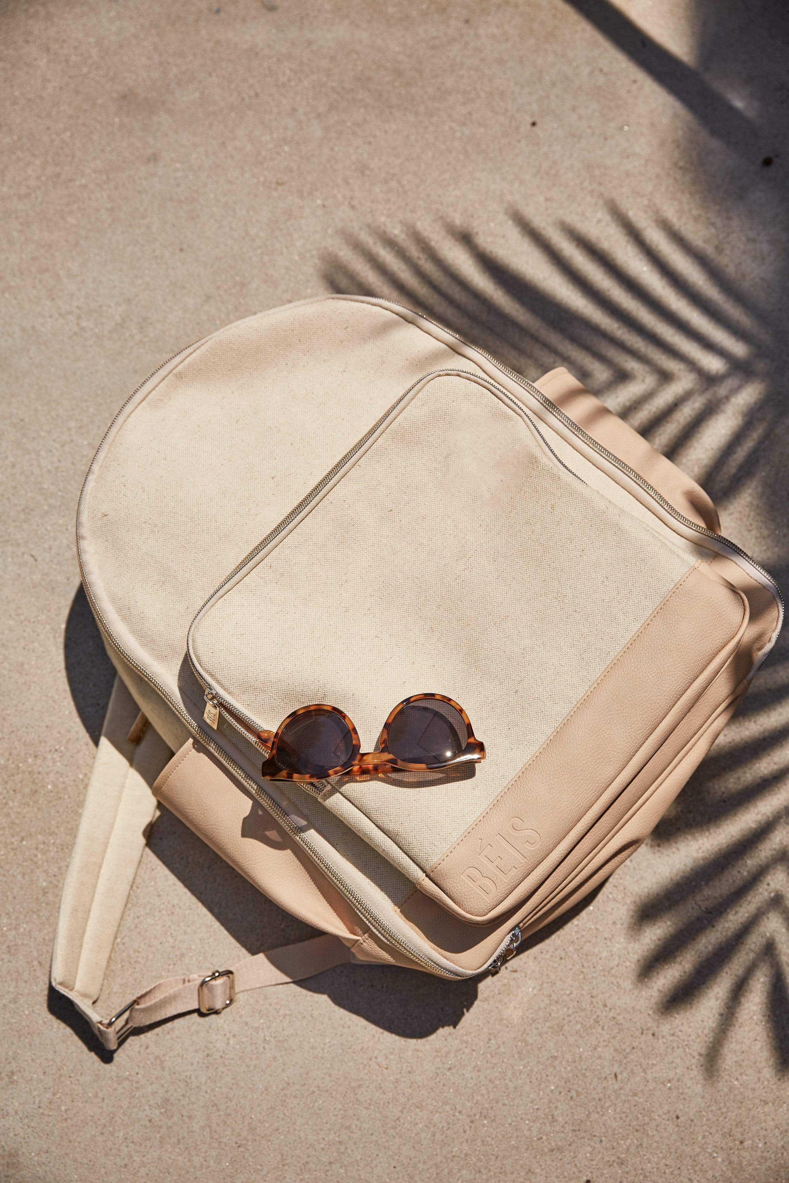 The Travel Backpack in Beige - Image 24