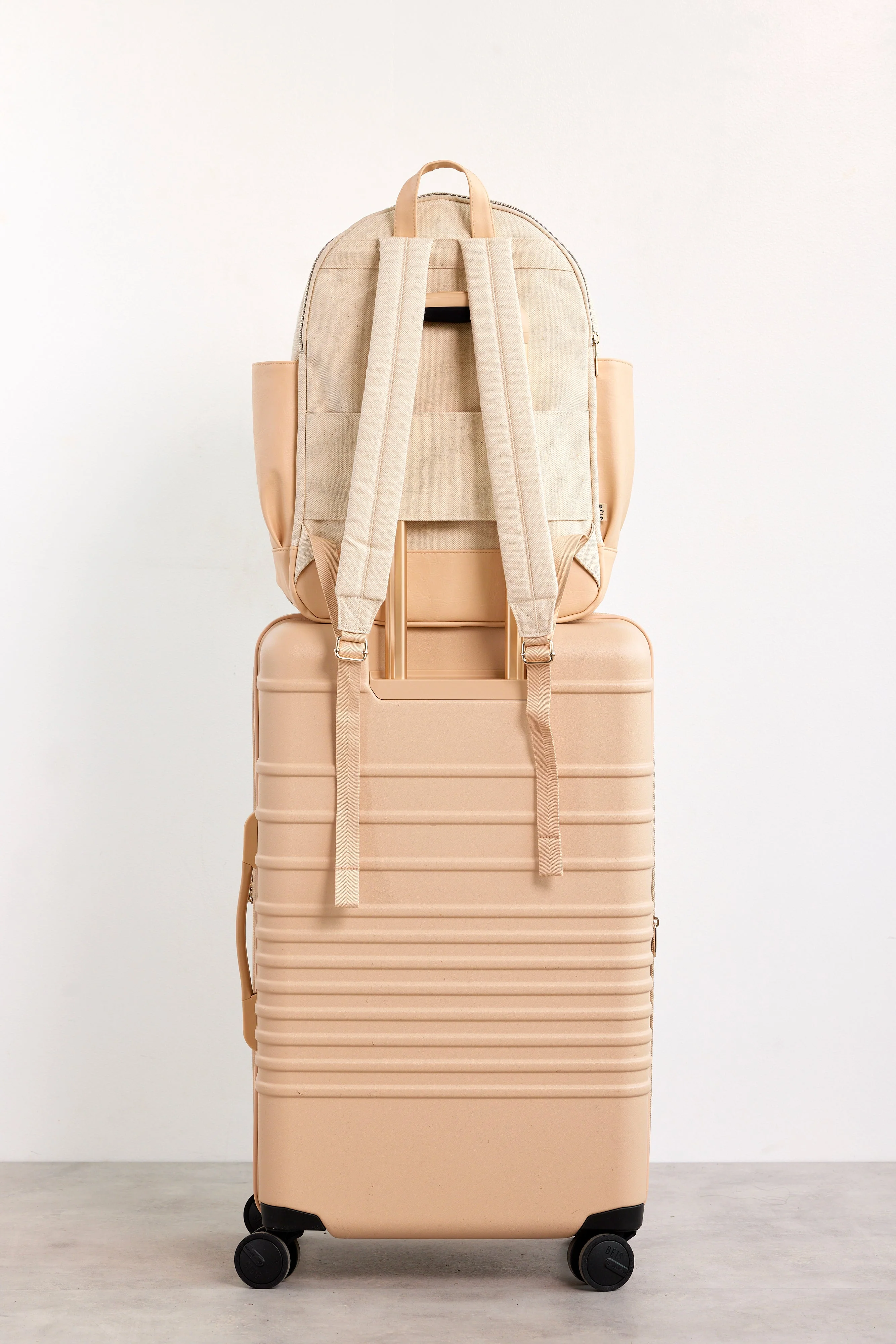 The Travel Backpack in Beige - Image 6