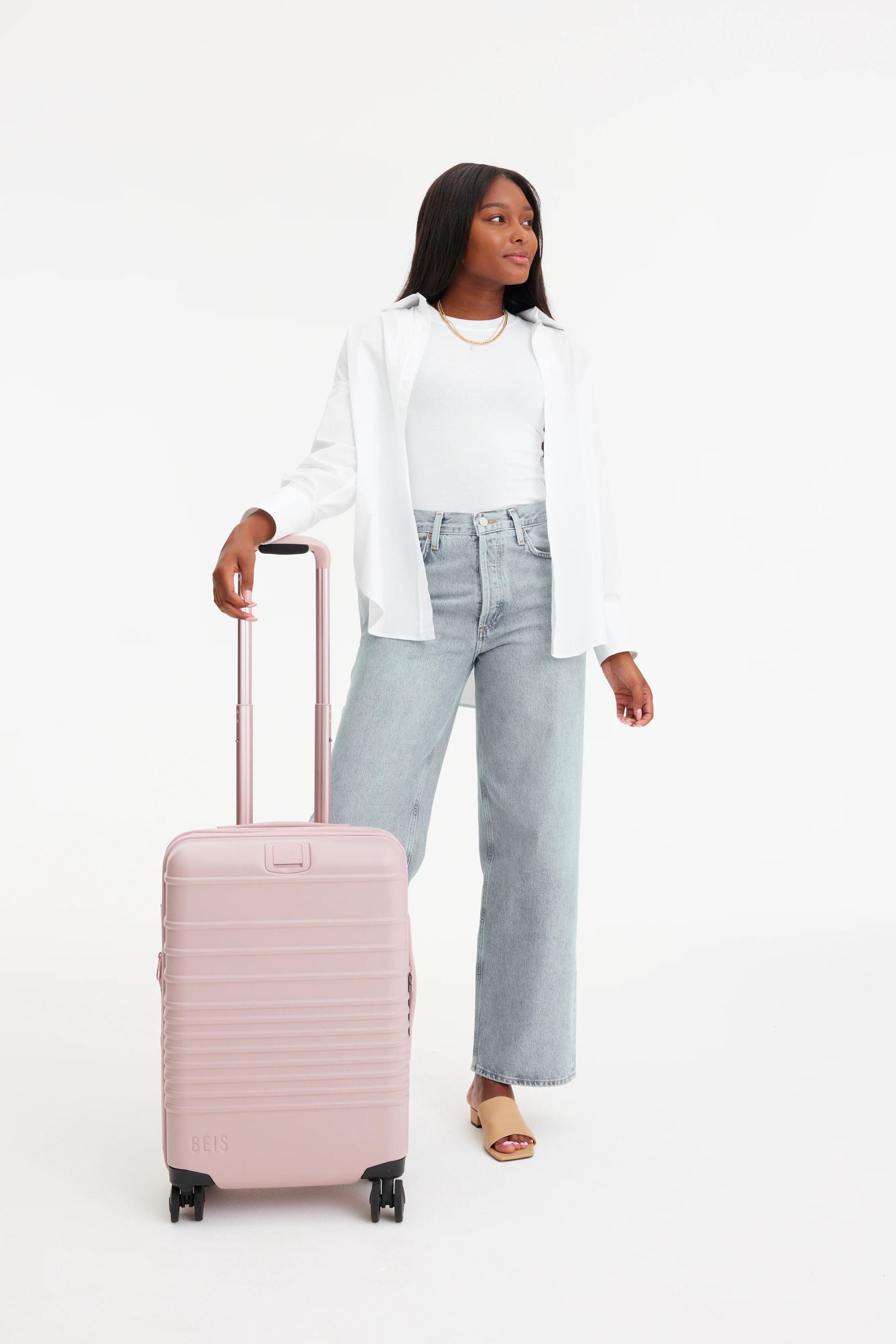 The Carry-On Roller in Atlas Pink - Image 3