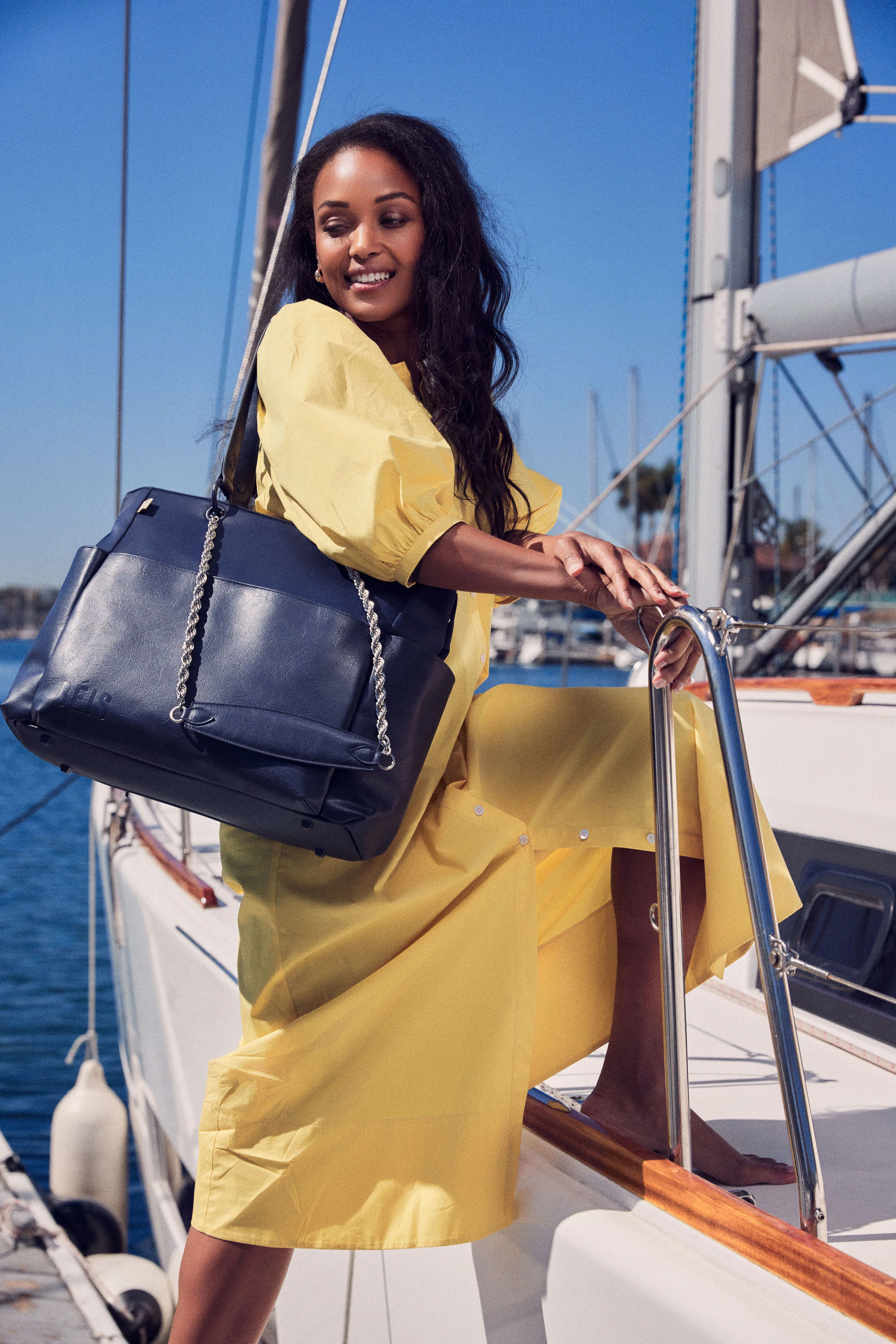 The Diaper Bag in Navy - Image 17