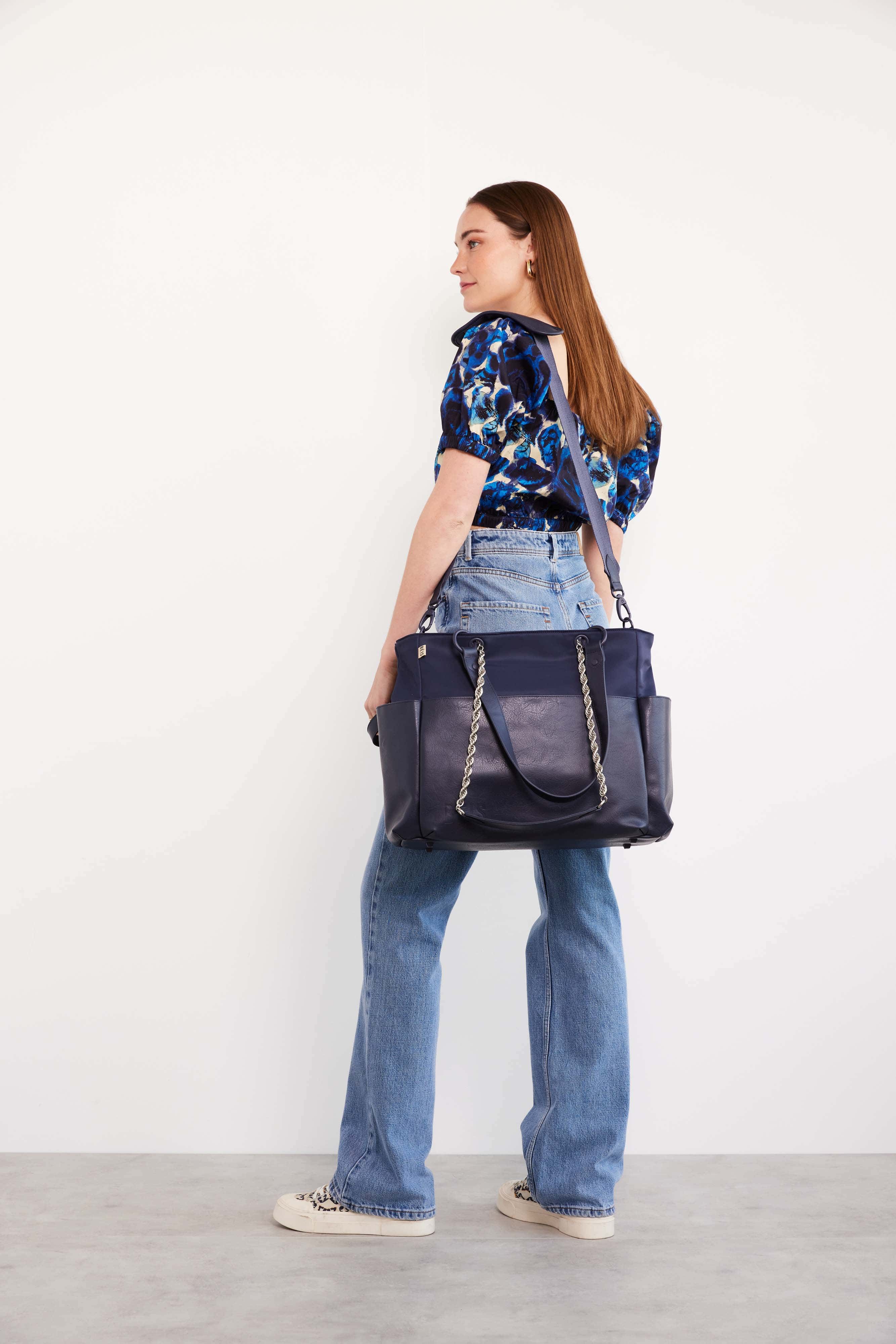 The Diaper Bag in Navy - Image 8