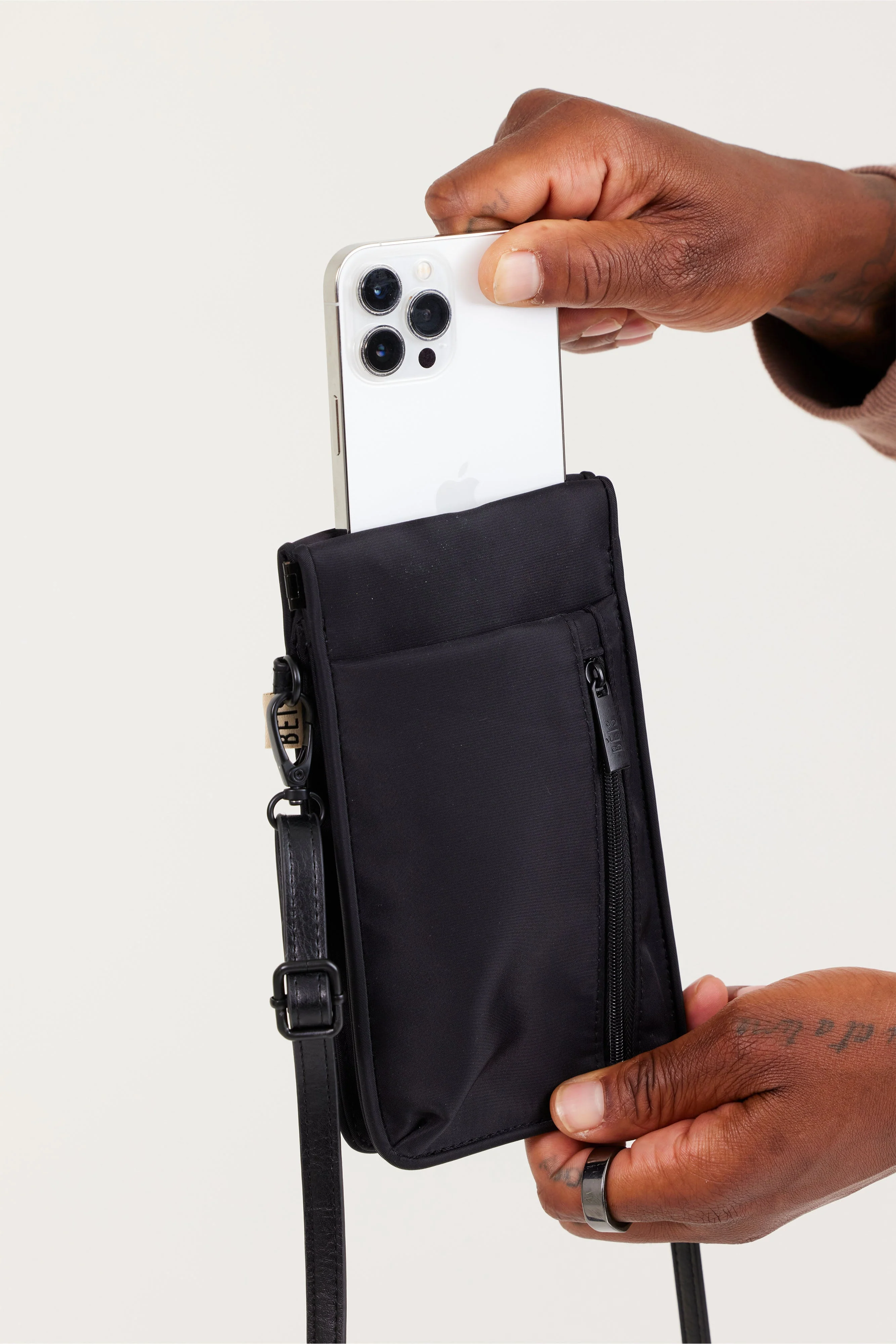 The ID Crossbody Bag in Black - Image 3