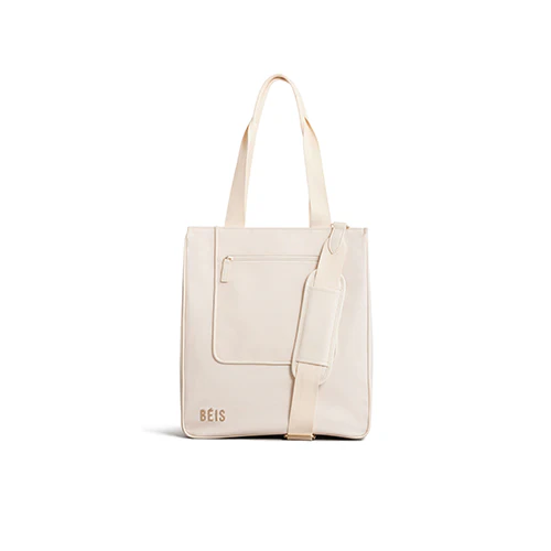 The North To South Tote in Beige - Image 9